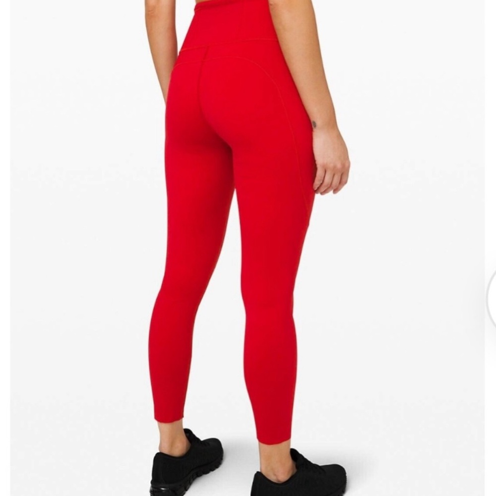 Lululemon Fast and Free High-Rise Legging 28” - Size 4 - Red ‼️FREE SHIPPING‼️